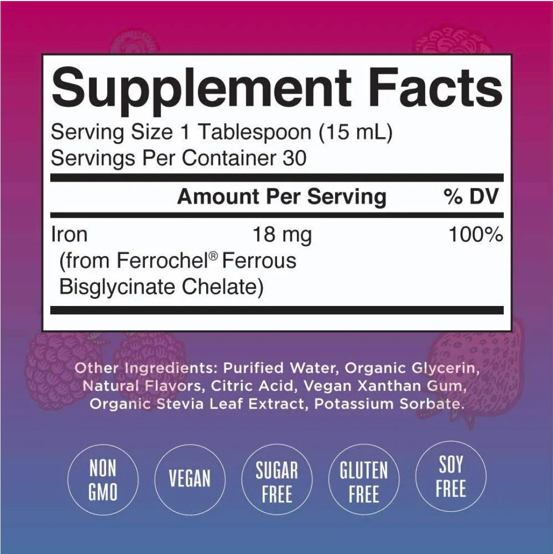 MaryRuth’s Liquid Iron | Iron Supplement for Women Men & Kids | Red Blood Cell Formation | Oxygen Support | Energy Metabolism | Ages 4 & Up | Sugar Free | Vegan | Non-GMO | Gluten Free | 15.22 Fl Oz