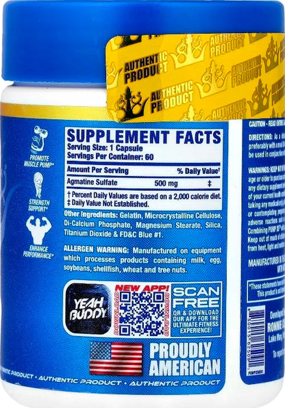 Ronnie Coleman Vital Edition, Pump XS™, 500 mg, 60 Capsules