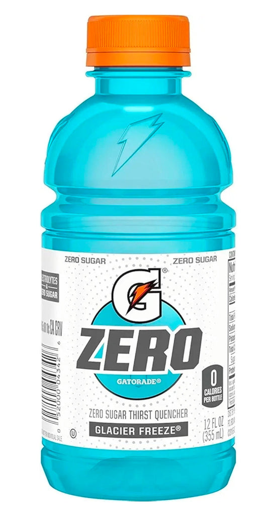 Gatorade Zero Sugar Thirst Quencher, Glacier Freeze, 12 Ounce