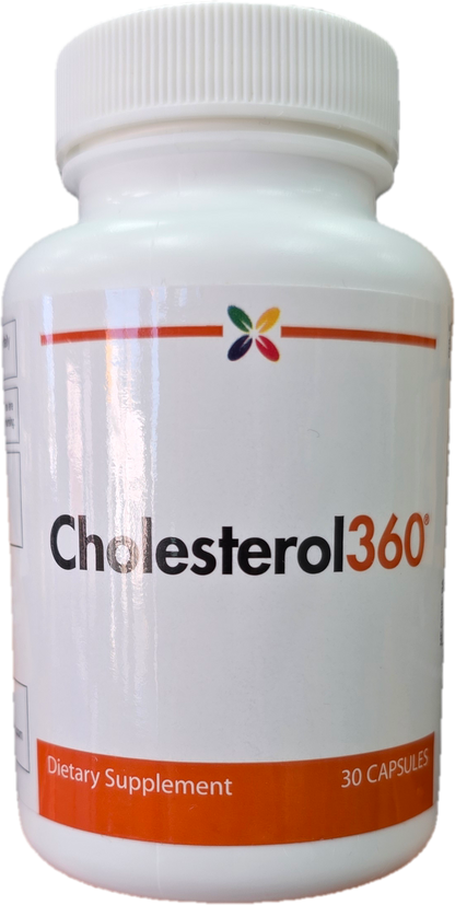 Cholesterol360, Dietary Supplement, 30 Veggie Capsules with Bergamonte Citrus Extract, Green Tea and Grape Seed