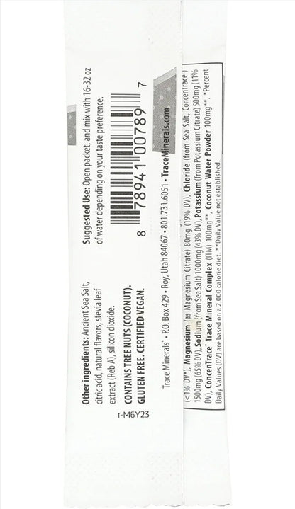 Trace Minerals Research Salty Watermelon Zerolyte Drink Mix SGL, 0.26 Oz