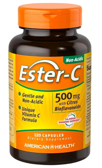 American Health Ester-C 500mg with Citrus Bioflavonoids, 120 Capsules