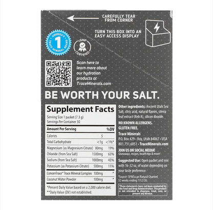 TM Sport, ZEROLyte, Electrolyte Drink Mix, Salty Watermelon, 30 Packets, 0.27 oz (7.3 g) Each