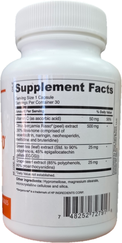 Cholesterol360, Dietary Supplement, 30 Veggie Capsules with Bergamonte Citrus Extract, Green Tea and Grape Seed