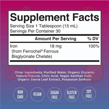 MaryRuth's Iron Supplement, Liquid Supplement for Women Men & Kids with Low Iron, 15.22 fl oz