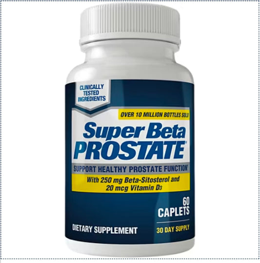 Super Beta Prostate with Beta-Sitosterol and Vitamin D3 (60 Caplets)