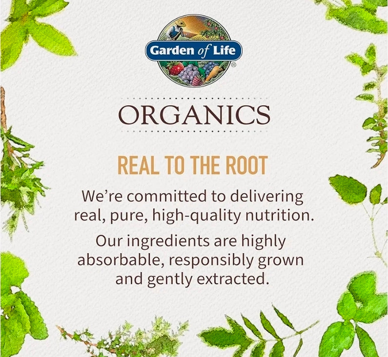 Garden of Life Organics Whole Food Multivitamin for Men 40+ 120 Tablets, Vegan Mens Multi for Health & Well-Being Certified Organic Whole Food Vitamins & Minerals for Men Over 40 Mens Vitamins