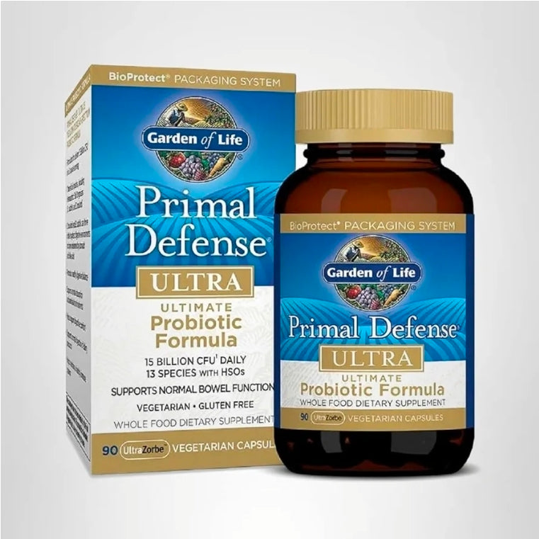 Garden of Life Primal Defense Ultra Probiotic, 15 Billion CFU, 90 Capsules