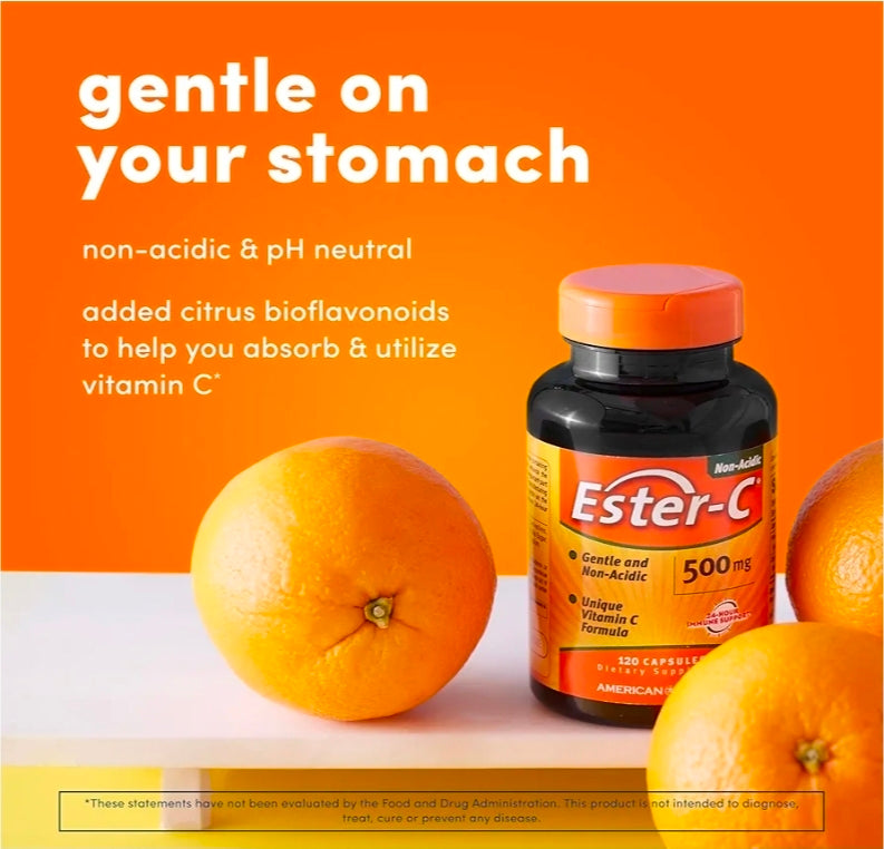 American Health Ester-C 500mg with Citrus Bioflavonoids, 120 Capsules - product image 7