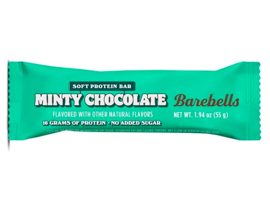 BAREBELLS Soft Protein Bars Minty Chocolate