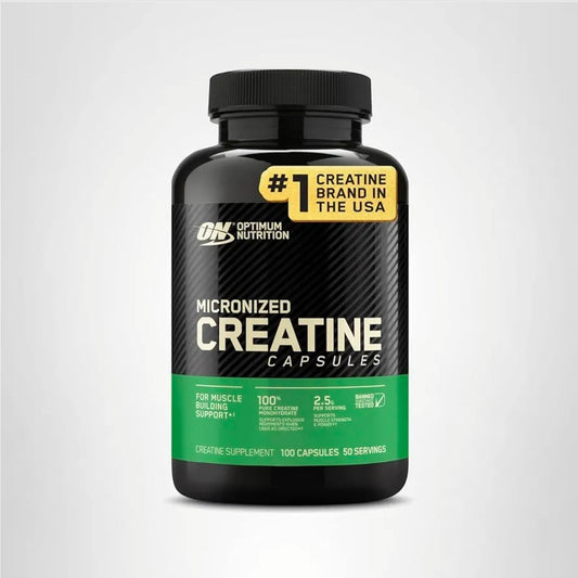 Optimum Nutrition Micronized Creatine Monohydrate Capsules, Keto Friendly, 2500mg