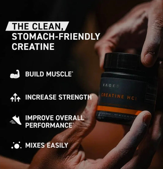 Kaged Creatine HCl Powder | 7X Concentrated vs Mono | Muscle Building & Recovery